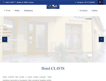 Tablet Screenshot of hotelclavis.sk